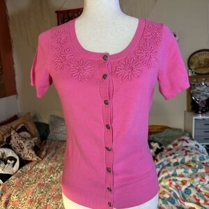 Willi Smith Vibrant Pink Knit Sweater